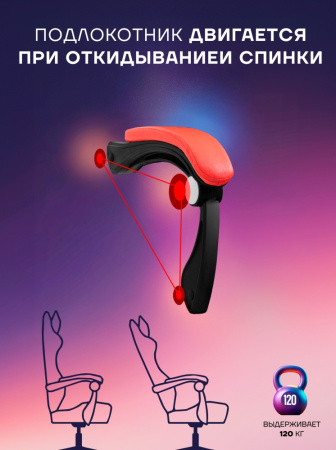 Игровое кресло Sport&Fitness SFBRGC14, красный, черный