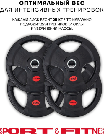 Диск Sport&Fitness SFBRD0012-4 25 кг