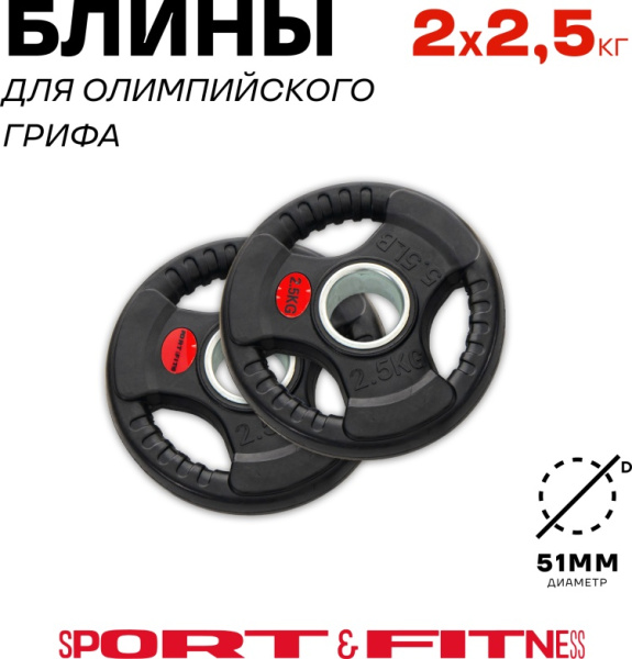 Диск Sport&Fitness SFBRD0012-2 2.5 кг