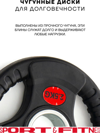 Диск Sport&Fitness SFBRD006-2.5x2 5 кг