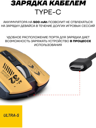 Мышь Ultra-S ULTMICE05 желтый