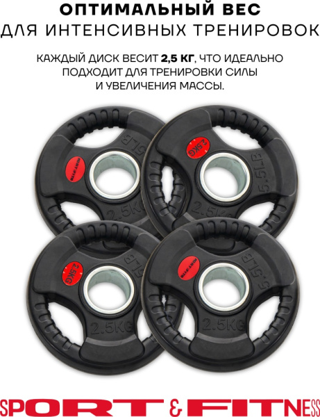 Диск Sport&Fitness SFBRD0012-4 2.5 кг